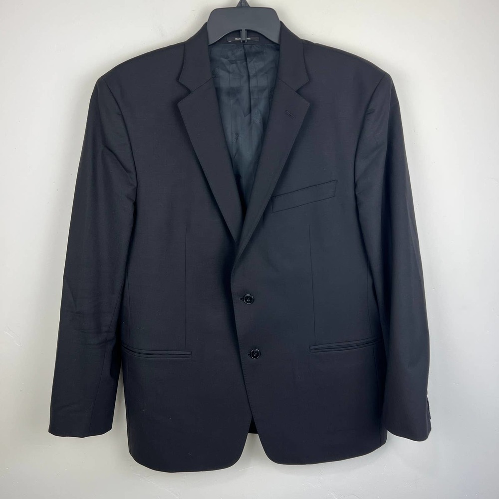 Versace Collection Black Wool 2 Button Blazer Mens Size: 54